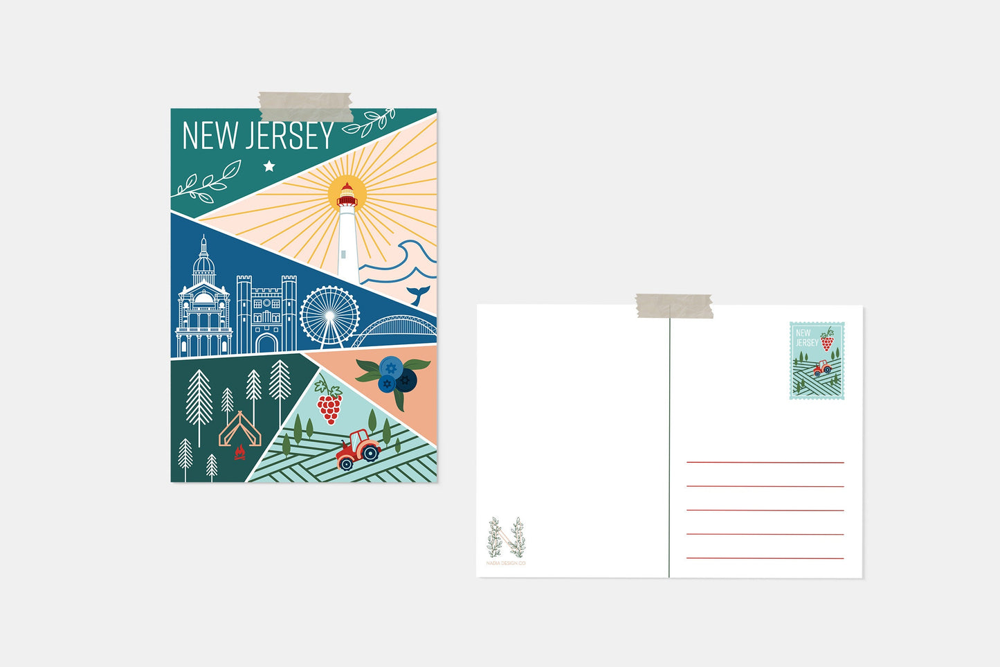 New Jersey State Postcard