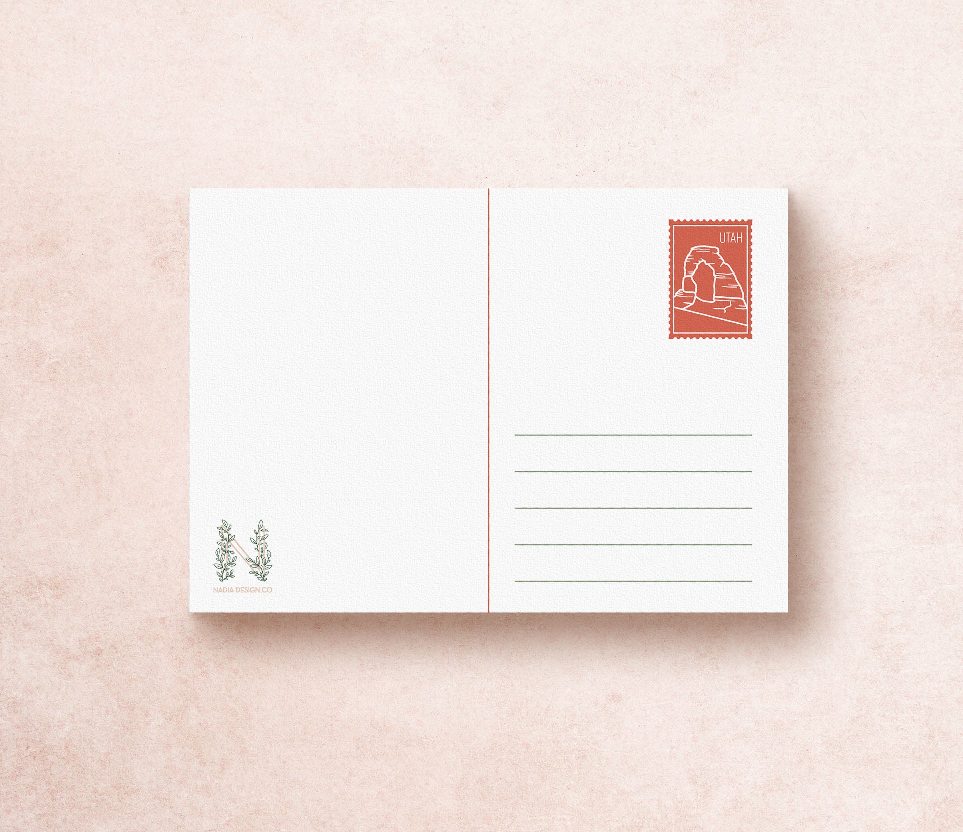 Utah Travel Postcard