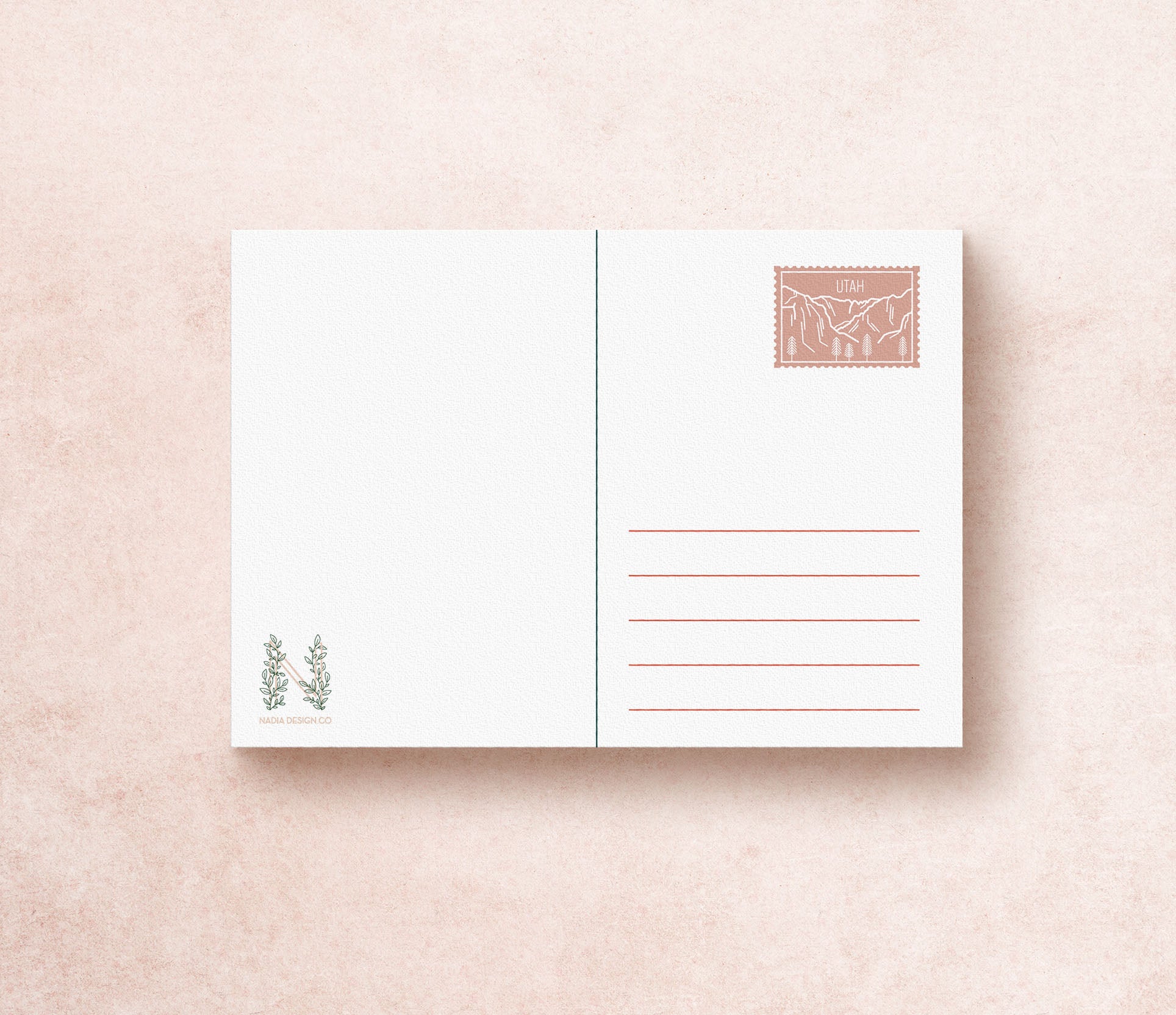 Utah State Travel Postcard